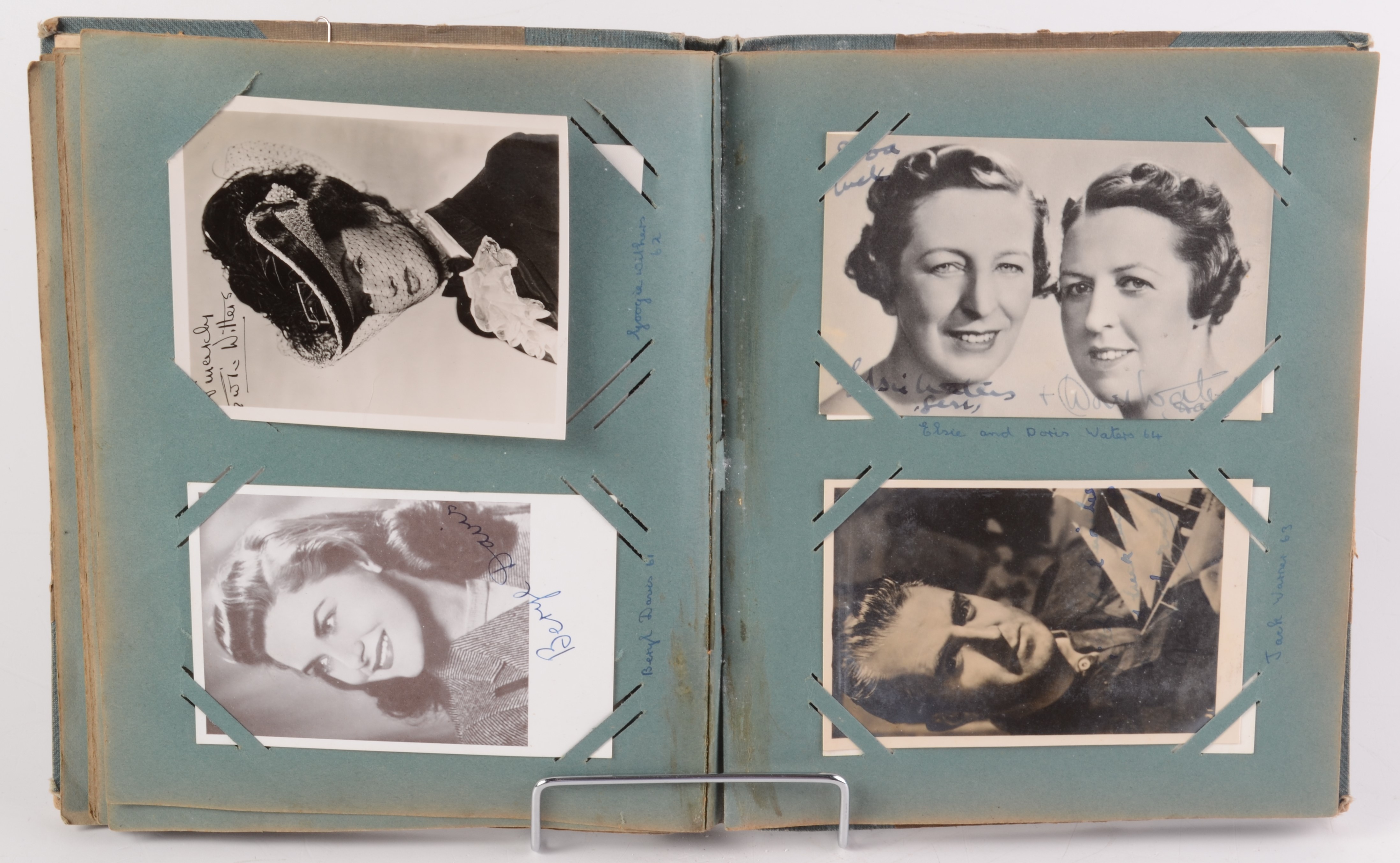 An album containing signed photographs of film stars, early to mid 20th century, - Image 2 of 3