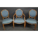 A set of eleven Hepplewhite style dining chairs by Smith and Watson, New York,