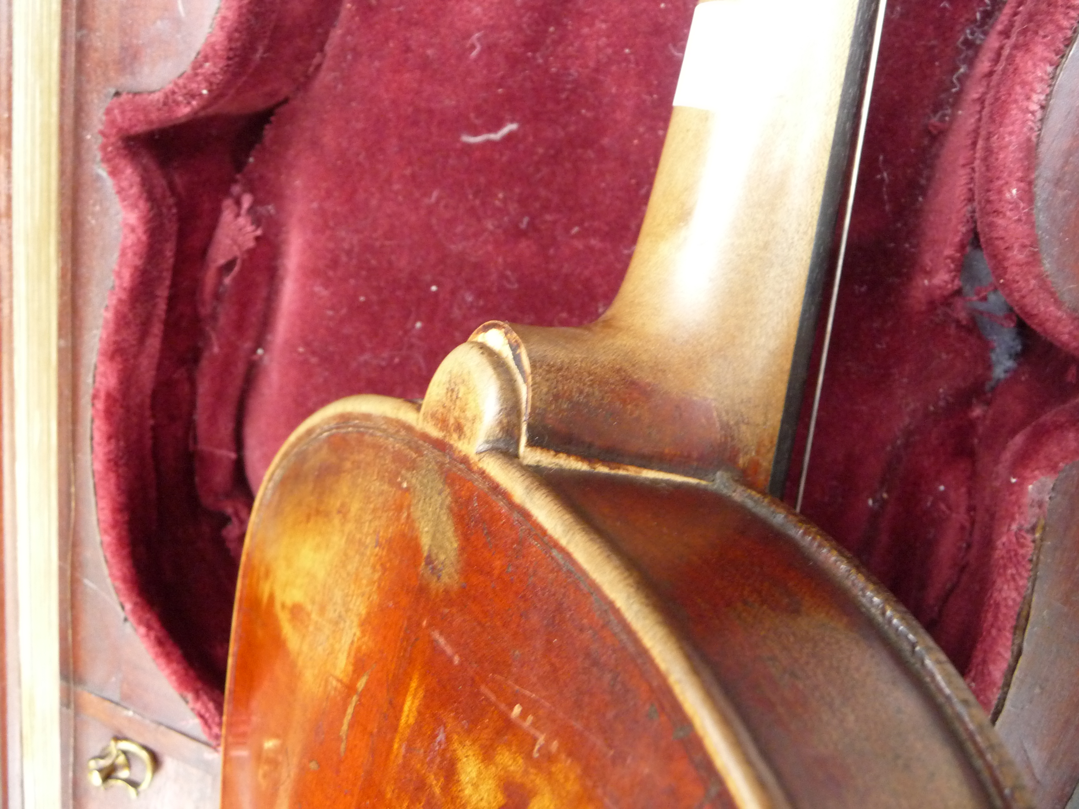 A cased violin, bearing paper label 'Henry Betts, Maker Royal Exchange, London', - Image 23 of 23