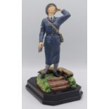 An Ashmor Worcester porcelain figure, entitled 'The WAAF's', model no 191, limited edition of 350,