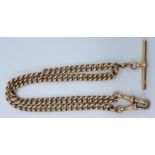 A 9ct gold fob chain, 18.2g.