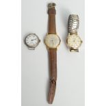 A gentleman's gold plated Services Court wristwatch,