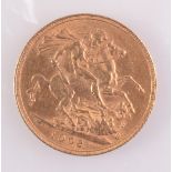 An Edward VII sovereign dated 1903, extremely fine.
