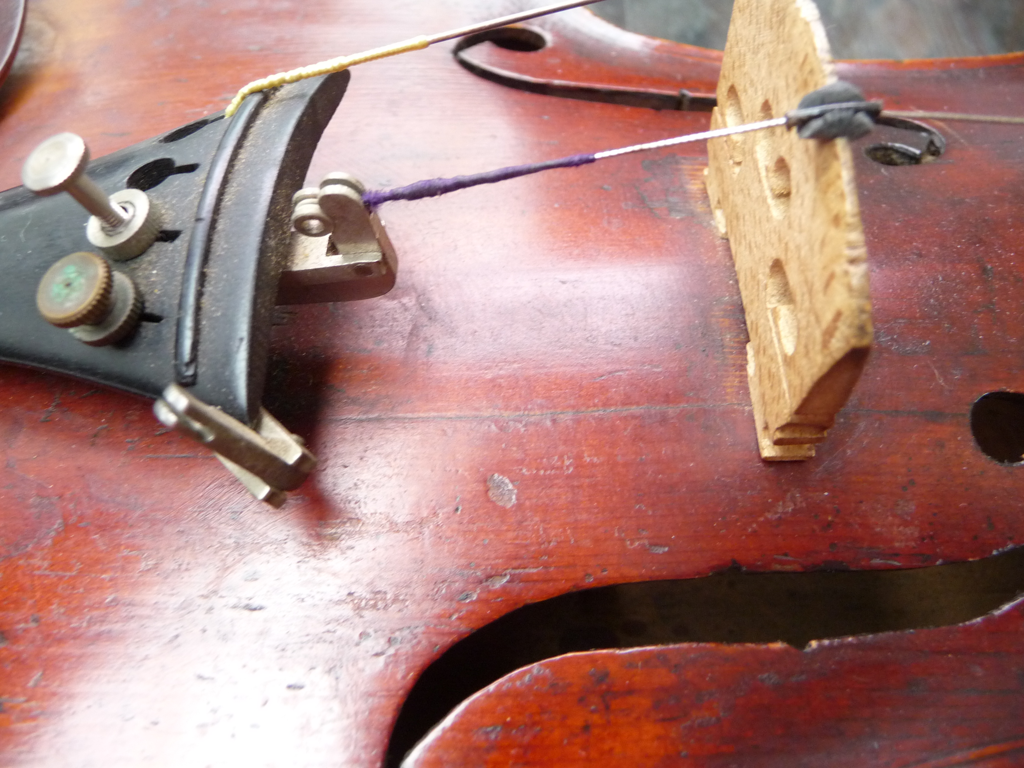 A cased violin, bearing paper label 'Henry Betts, Maker Royal Exchange, London', - Image 16 of 23