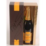 A boxed bottle of Veuve Cliquot Ponsardin, Reims, France champagne vintage 2004.