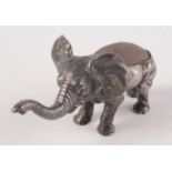 A WMF elephant pin cushion, height 5.5cm, length 11cm.