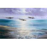 SIMON W ATACK Crossing The Coast Print on canvas Signed and inscribed to the back #4/150 61 x