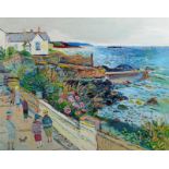 FRED YATES Marazion Oil on canvas Signed 71 x 91cm Condition report: no