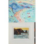 HEATHER BRAY The Beach Oil on board Signed Together with another oil by the same hand 'Eastern