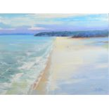 BARRIE BRAY Carlyon Bay Oil on canvas Monogrammed Signed and inscribed to the back 34.
