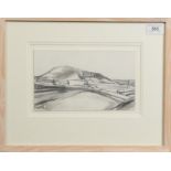 REG WATKISS Penwith landscape Pencil drawing Signed 13 x 21.