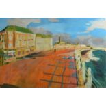 TIM NEWMAN Penzance Promenade (The Sun It Shineth Every Day) Gouache Signed,