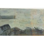 LUCIE BRAY Harbour Wall Oil on board Signed,