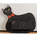 PONKLE Cat letter holder Signed and dated 1993 31 x 31 cm