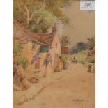 WILFRED BALL Westbury On Trym Watercolour Signed and inscribed 24.5 x 19.