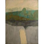 RICHARD PLATT Bridge in a landscape Oil on canvas Signed 102 x 75.