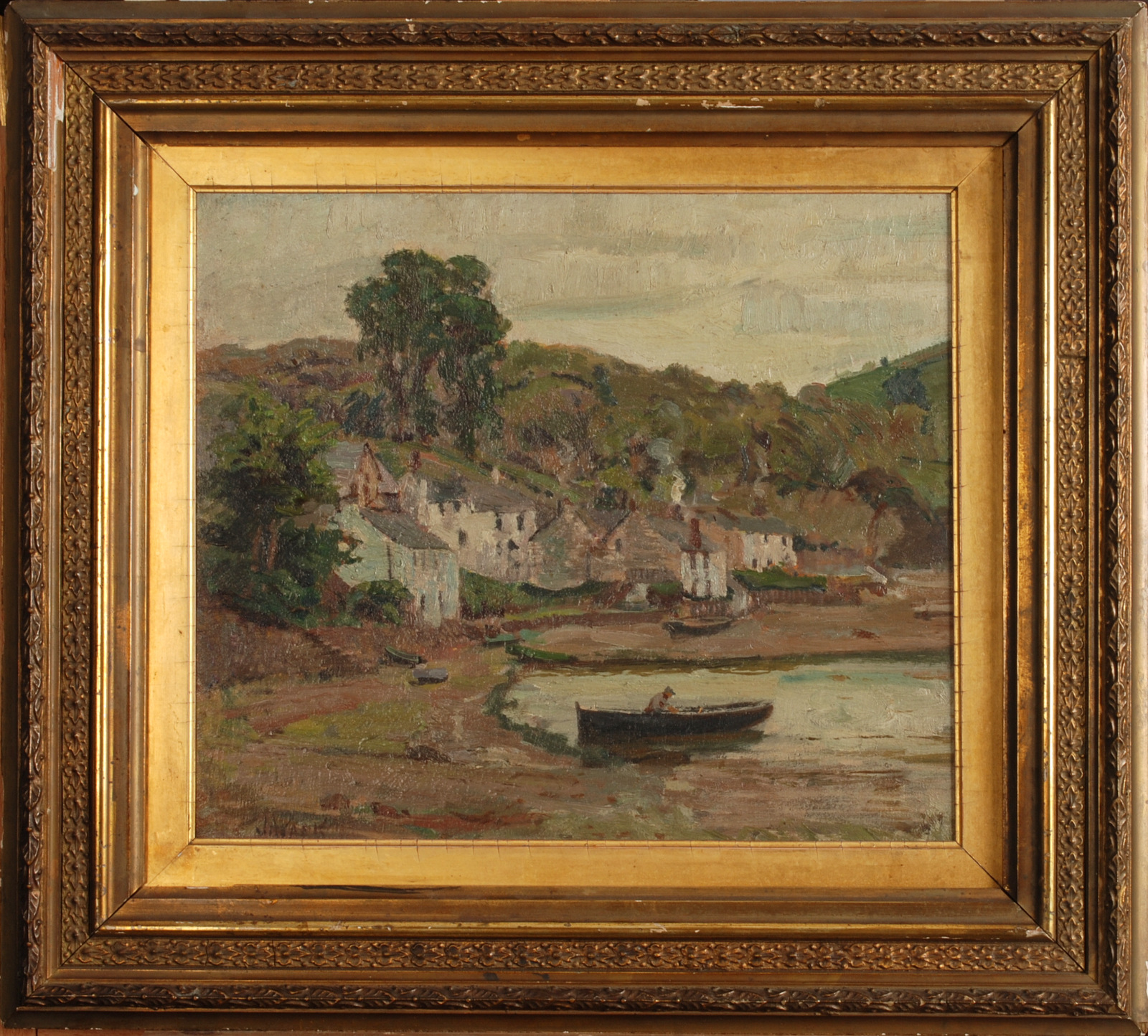 JOHN ANTHONY PARK End of The Creek Oil on board Signed 30 x 35 cm Condition report: - Image 2 of 2