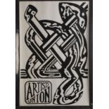 Artists Union Poster Screenprint 1970 76 x 51 cm