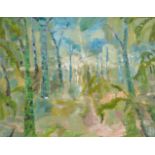 RICHARD BALLINGER Park Life III Oil on canvas Initialled Signed,