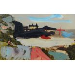 PETER LANYON A Christmas postcard Heightened by the artists And inscribed by him 'To Linden and