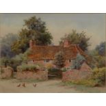 THOMAS NICHOLSON TYNDALE A Country Cottage Watercolour Signed 17 x 23 cm Condition