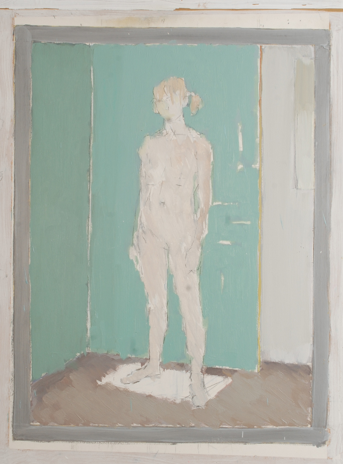 DAVID FERGUSON Naked Study (two works) Mixed media 61 x 58/67 x 47 cm - Image 2 of 3