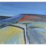 BARRIE BRAY Penwith landscape Gouache 33.5 x 36.