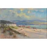 JOHN NEALE Aberdovey Beach Oil on board Signed 30 x 45 cm Condition report: This is