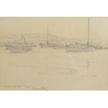 SAMUEL JOHN LAMORNA BIRCH The Point Of The Perch Greenock Pencil drawing Signed and inscribed 17.
