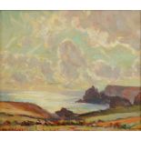 GARSTIN COX The Lizard Coast Oil on board Signed 25 x 30cm