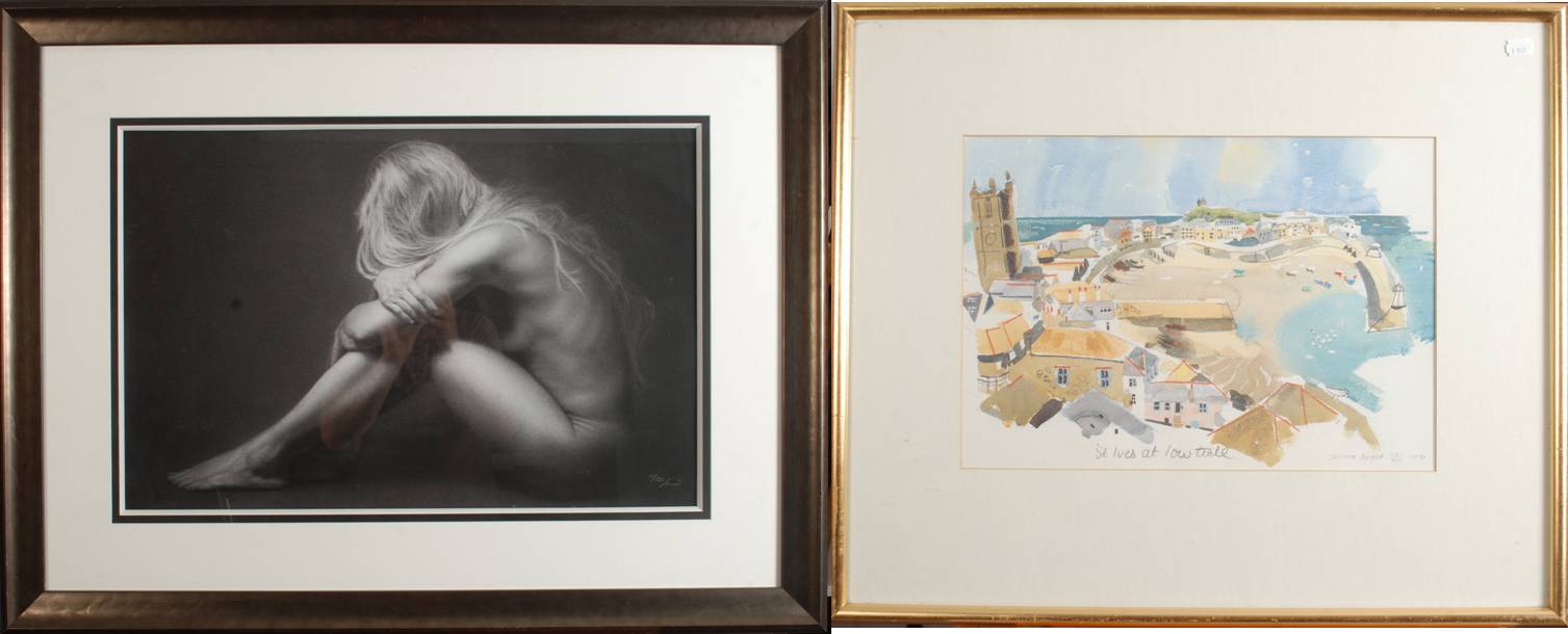 DAMIR SIMIC Repose Giclee print Signed and numbered 71/195 45 x 69 cm Together with a print by