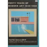 DAVID HOCKNEY Tate Gallery Exhibition Poster,