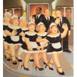 BERYL COOK Girls Night Out Screenprint Signed and titled Numbered AP IV/L With certificate of