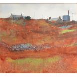 KURT JACKSON Kenidjack Farm Mixed media Initialled and dated Nov '93 Signed and inscribed to the