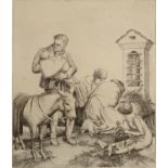 ROBERT SARGENT AUSTIN Salus Infirmorum Etching A gift to John G Platt from the artist Plate size