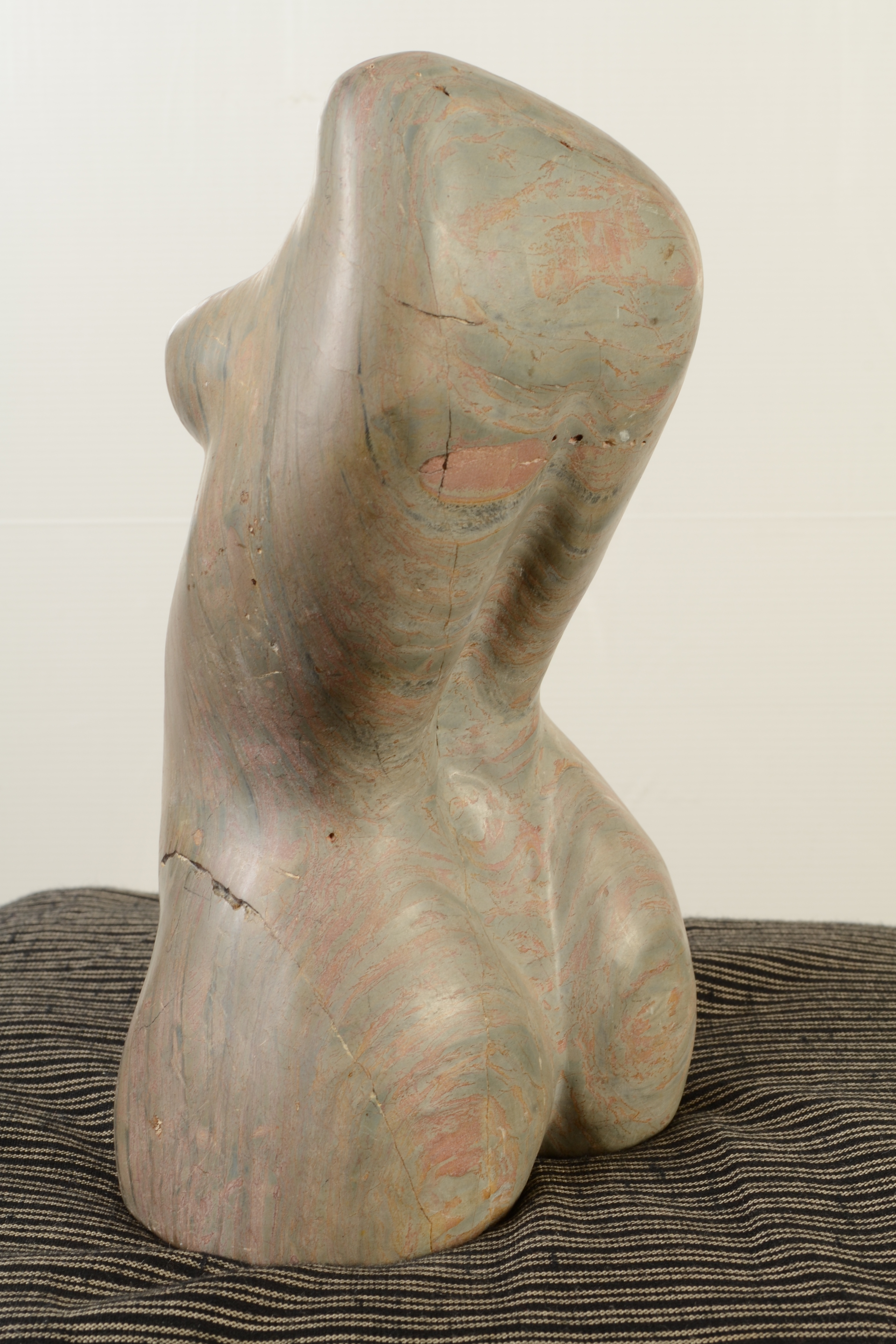 MAX BARRETT Female Torso Serpentine Sculpture Monogrammed Maximum height 25cm - Image 2 of 3