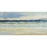 BARRIE BRAY Godrevy Oil on board Monogrammed 26 x 52cm The Bray family have long been
