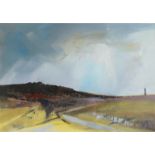 BARRIE BRAY Path to the Carn Oil on canvas laid down Monogrammed Inscribed to the back 26.