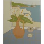 BRYAN PEARCE Arum lilies Silkscreen print Signed,