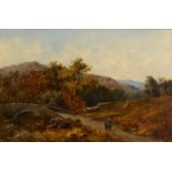 THOMAS SCOTT CALLOWHILL South Wales near Talgarth Oil on canvas Signed and dated 1877 Inscribed