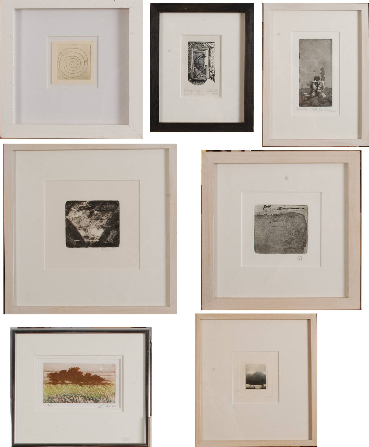 Various etchings 7 pieces