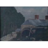 Mill by The Woods Oil on board St.