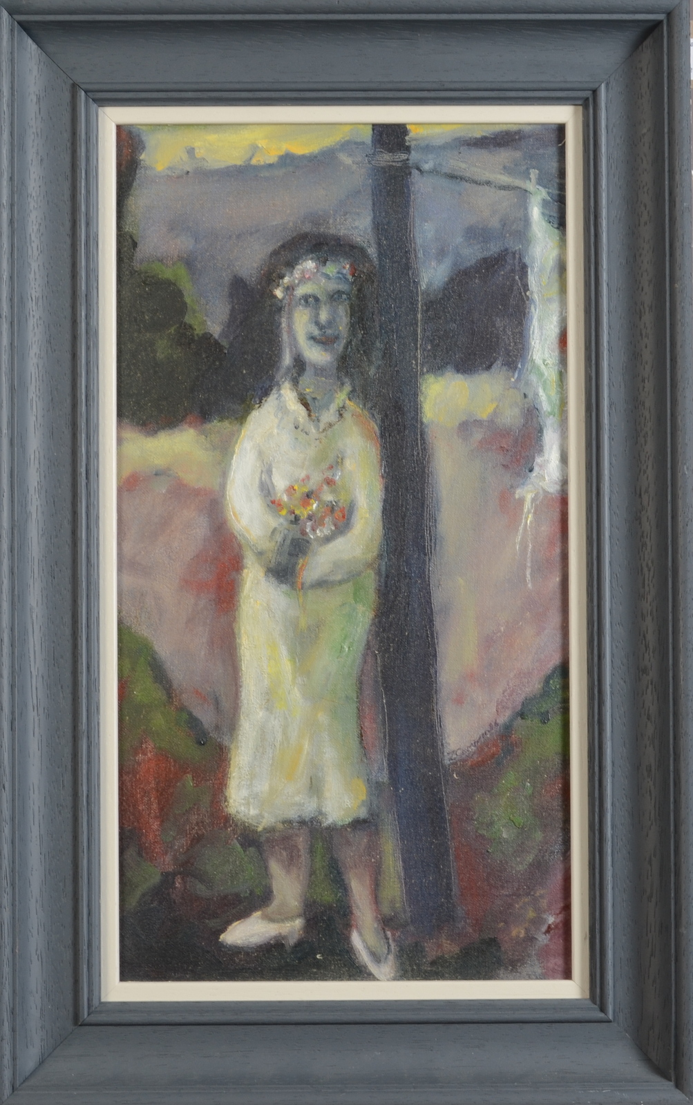 ZOE CAMERON The bride Oil on board 43 x 23cm - Image 2 of 2