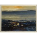 BARRIE BRAY Last Light Marazion Watercolour Monogrammed Together with one other watercolour by