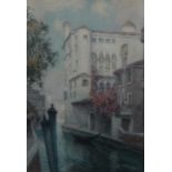 CLAUDE MARKS A Venetian Canal Watercolour Signed 51 x 36 cm