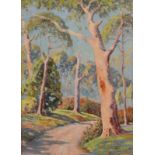 PHILIP HOUGHTON Darling Ranges Western Australia Christmas Day 1934 Oil on board Signed and dated