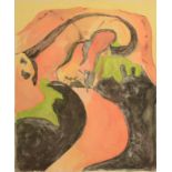 GRAHAM SUTHERLAND Figure In a Landscape Watercolour Signed and dated 1937 26 x 22cm