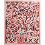 KEITH HARRING Fun Gallery Exhibition/Couple Two prints 69 x 59 cm/69 x 69 cm