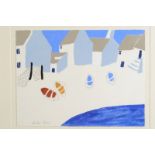 HEATHER BRAY Cove Gouache Signed 24 x 32cm The Bray family have long been influential in arts in