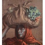 TRTCHIKOFF Vegetable Seller Print 18 x 16 cm